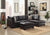ACME Laurissa Ebony PU Sectional Sofa Model 54405