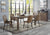 ACME Abiram Rustic Oak Finish Dining Table Model DN01028