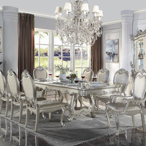 ACME Bently Champagne Finish Dining Table Model DN01368