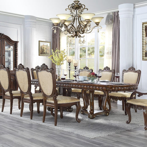 ACME Devayne Dark Walnut Finish Dining Table Model DN01362