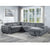 ACME Hanley Gray Fabric Sectional Sofa Model LV00968