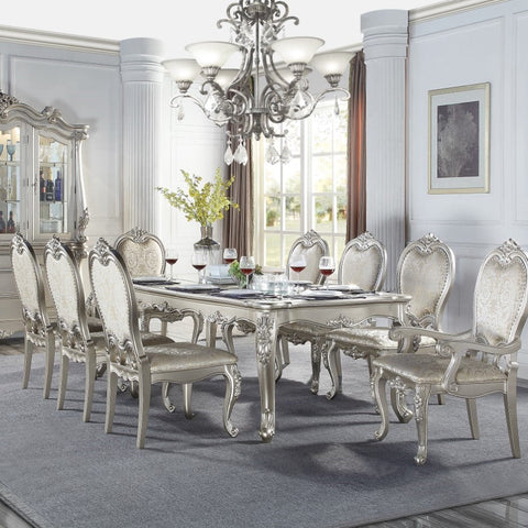 ACME Bently Champagne Finish Dining Table Model DN01367