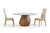 Modrest Rackham Modern Walnut Round Dining Table