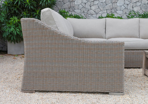 Divani Casa Pacifica Outdoor Beige Sectional Sofa Set