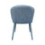 Modrest Salem Modern Blue Grey Fabric Dining Chair