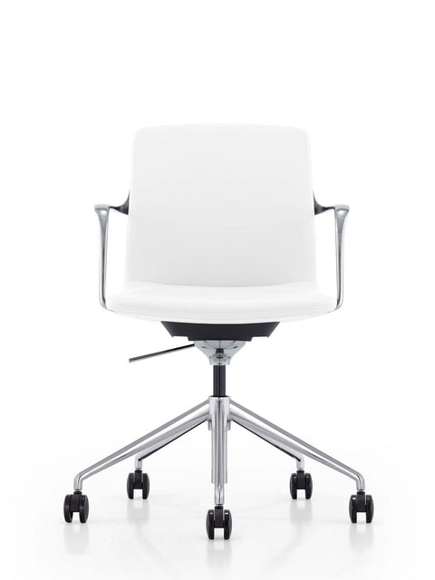 Modrest Sundar Modern White Mid Back Conference Office Chair