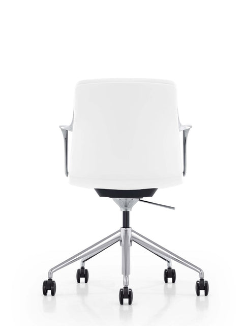 Modrest Sundar Modern White Mid Back Conference Office Chair
