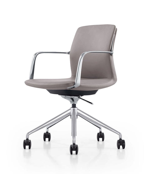 Modrest Sundar Modern Grey Mid Back Conference Office Chair