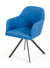 Modrest Synergy Modern Blue Fabric Dining Arm Chair