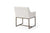 Modrest Elijah Modern Off White & Copper Antique Brass Dining Chair